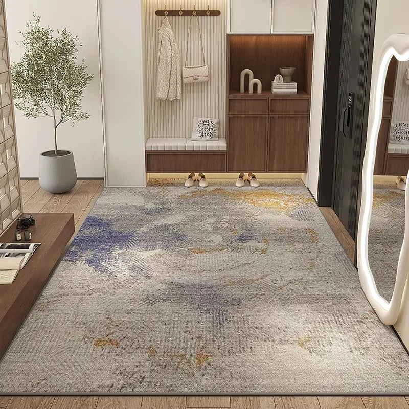 VIKAMA Modern Simple Brown Tone Entry Carpet Non-Slip Easy To Clean And Take Care Of The Entrance Living Room Bedroom Home Decor