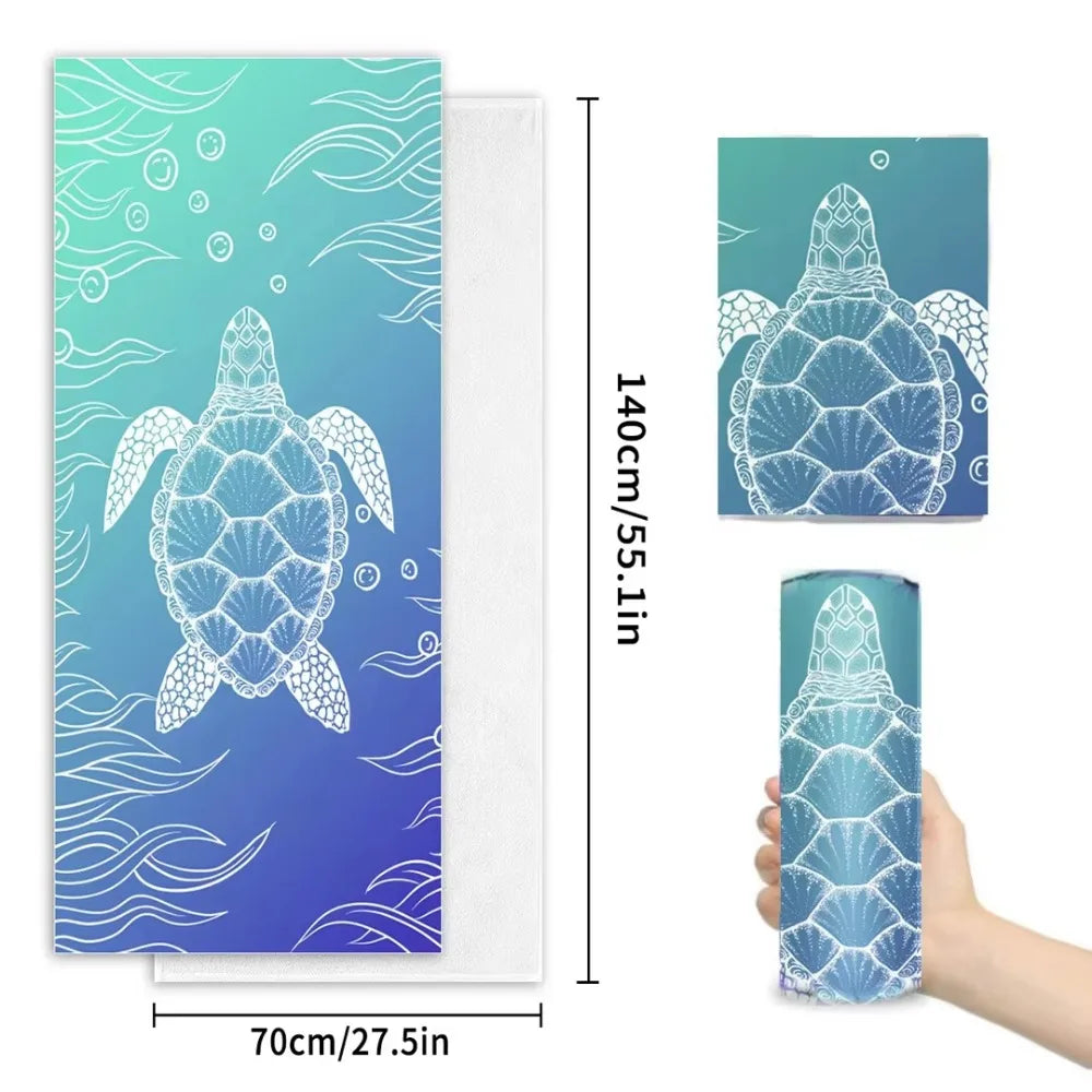 Large Microfiber Beach Towel Quick Dry Sun Protection Absorbent Bath Towel