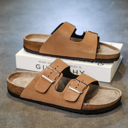 New Boston Clogs Slippers For Women Men Cork Original Sandals Femme Hombre Suede Mules Slides With Arch Mujer Zuecos Shoes