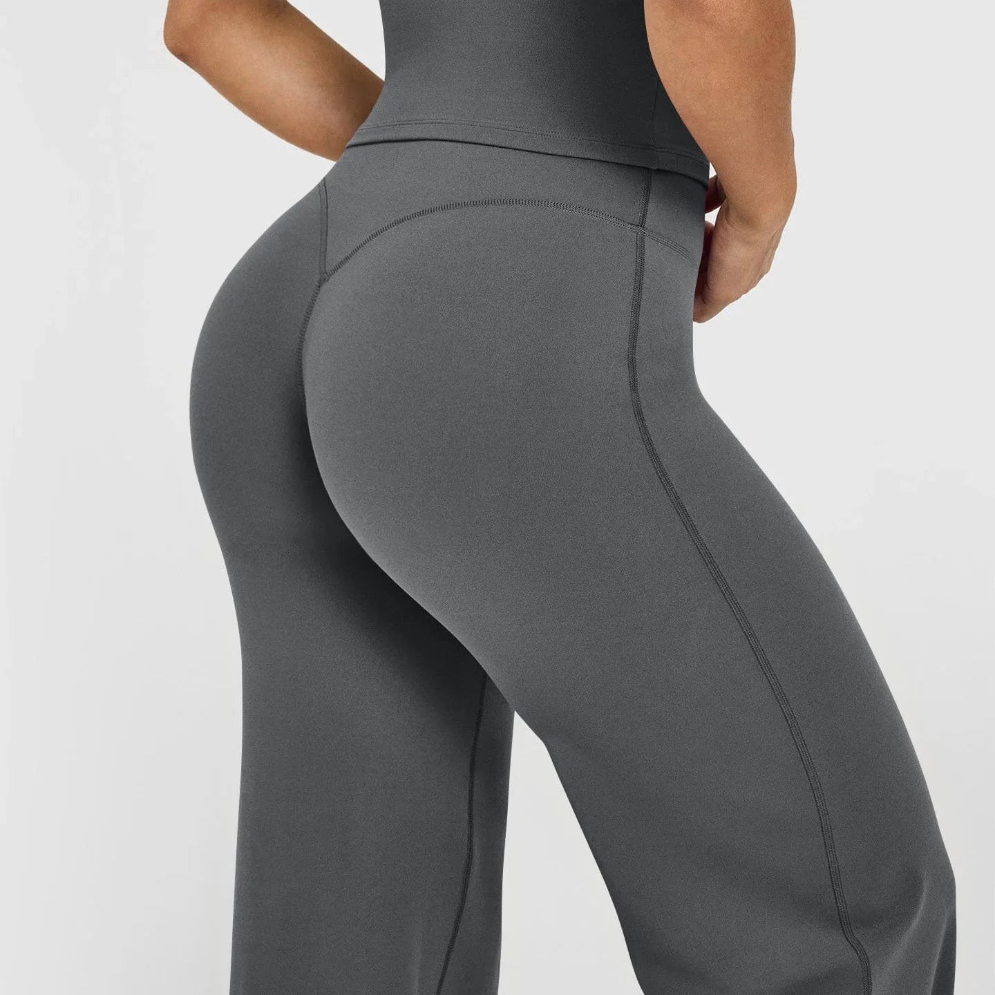 Women's Wide Leg Yoga Pants — High Waist Flare Leggings Tummy Control