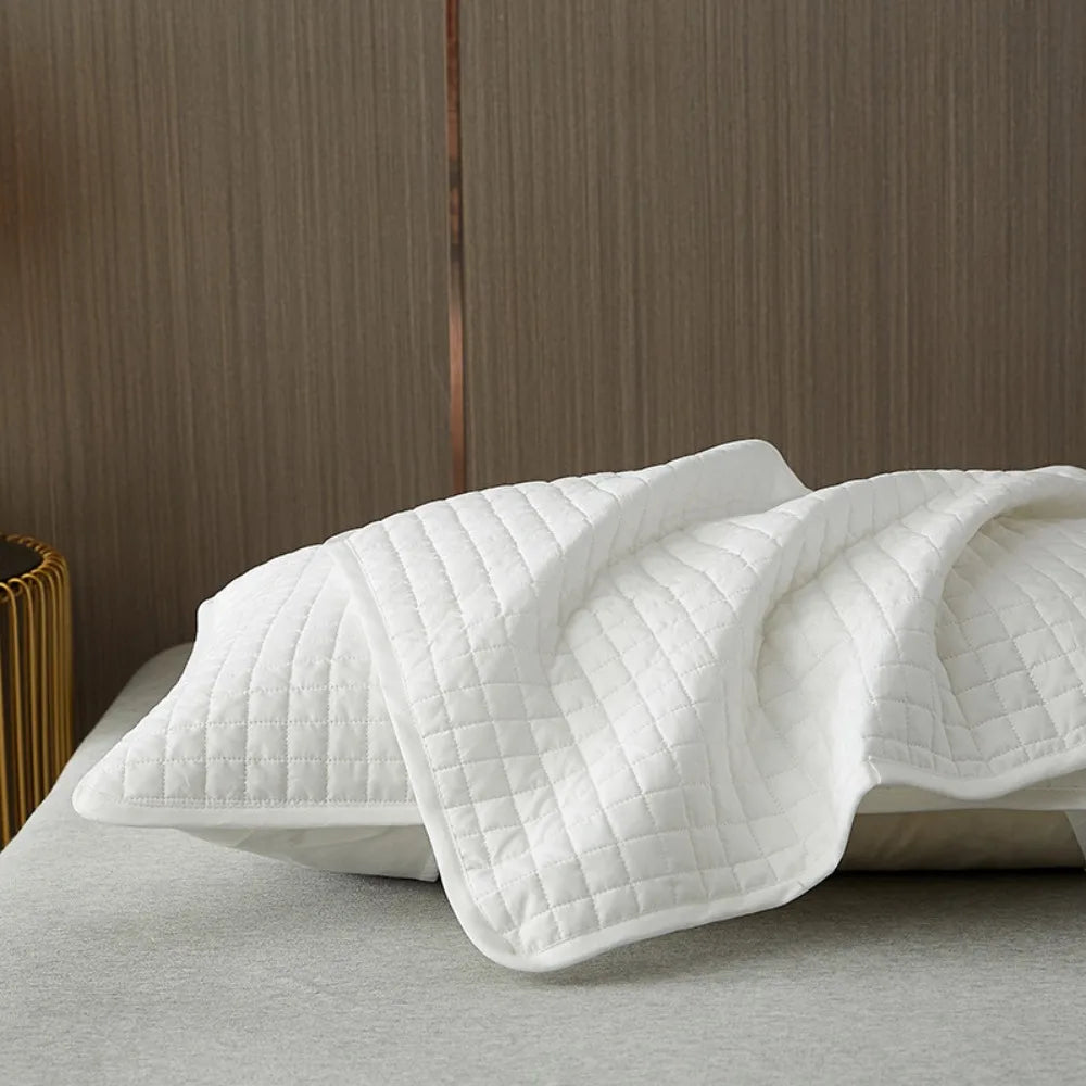 Cotton Anti-Mite Pillow Protector, Half-Pack Grey