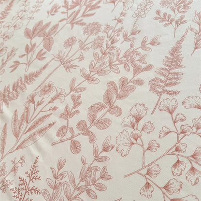 Floral Washed Cotton Fitted Sheet | Single-King