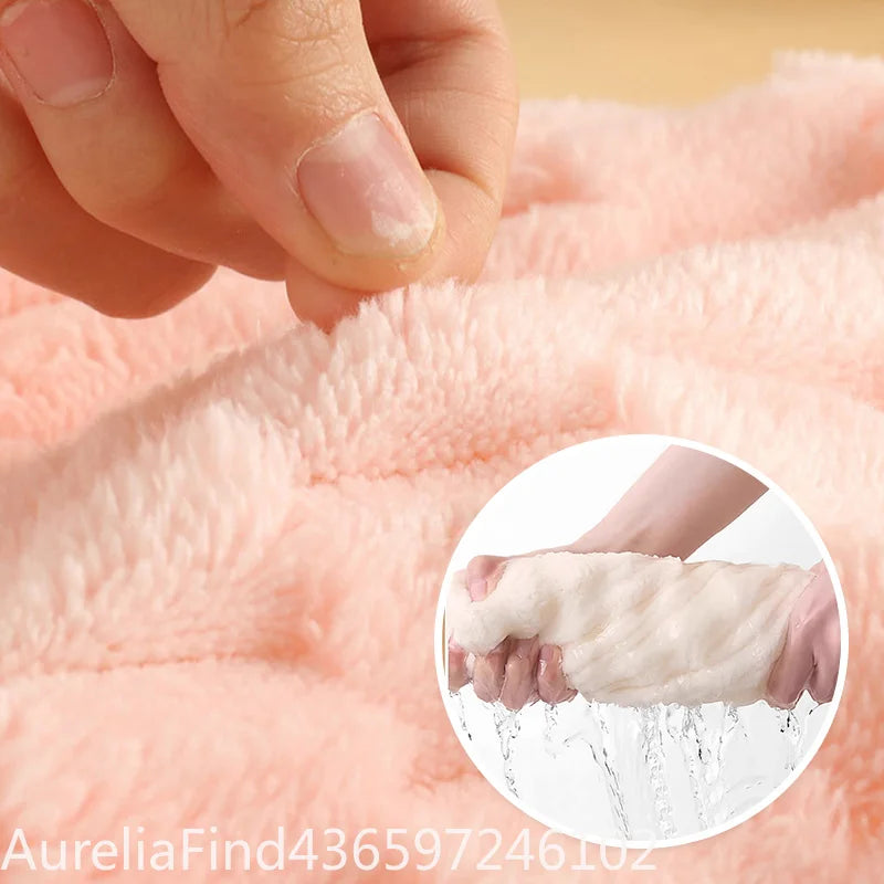 1PC Microfiber Quick Dry Hair Wrap Bonnet Super Absorbent Soft Hair Towel