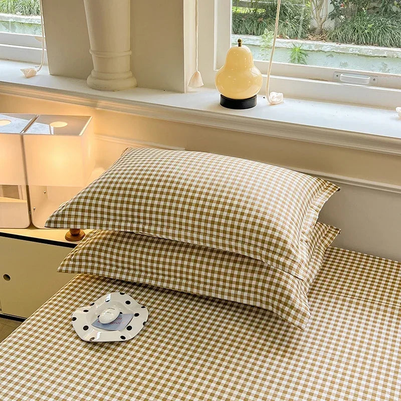 Plaid Envelope Pillowcase Set, 2-Piece, 48x74cm