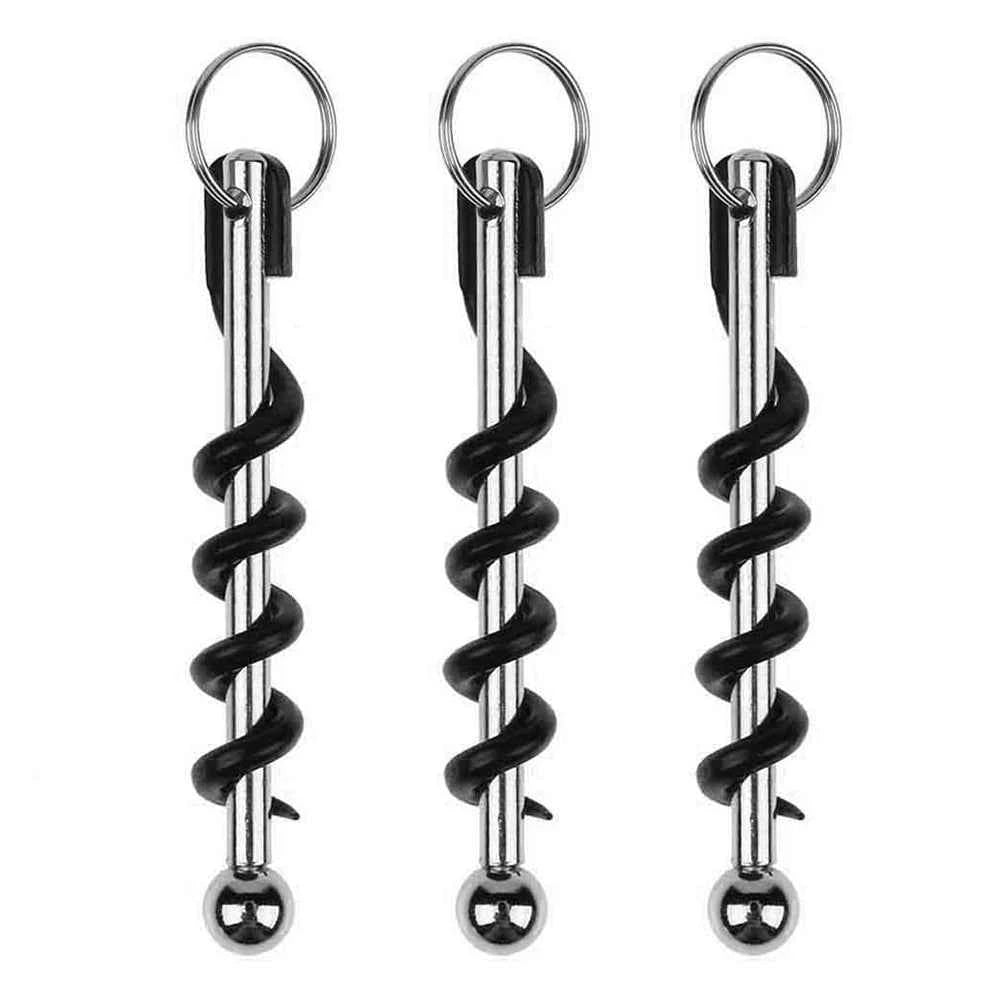 Cork Screw Portable Bottle Corkscrew Mini Outdoor Keychain Wine Opener Creative EDC Tool Party Bar Kitchen Tools