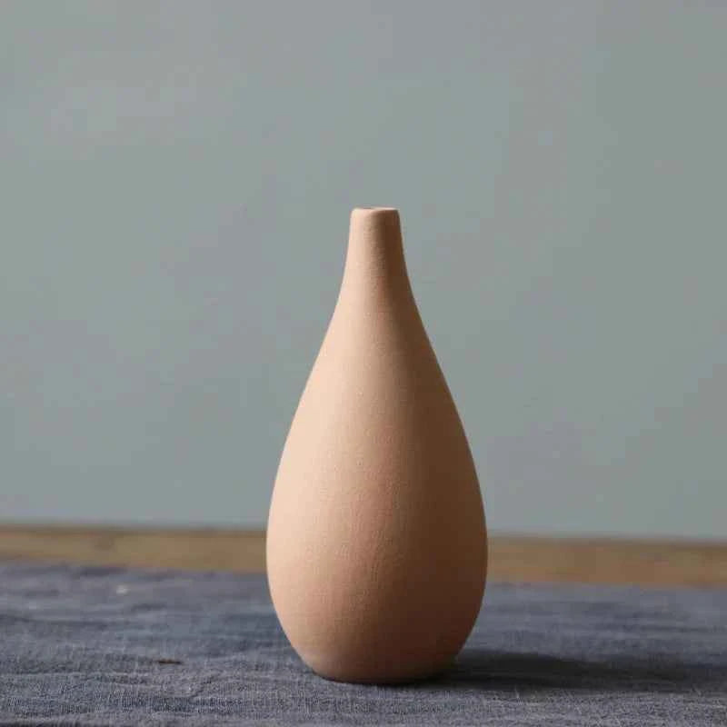 Plain Ceramic Vase  Arrangement Creative and Minimalist Nordic Ins Style Decoration Pottery Props for Home Photography Plain Vas