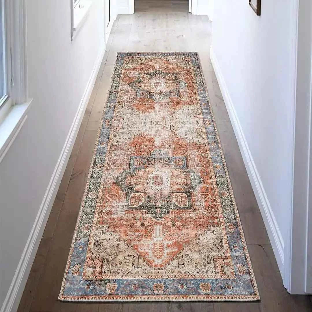 VIKAMA High-Grade Plaid Carpet Kitchen Rug Long Floor Mat Thin Door Mat Living Room Carpet Rug For Bedroom Home Decoration