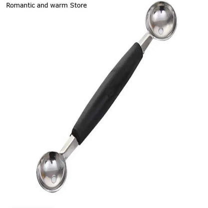 1Pc Household Stainless Steel Double-end Melon Ice Cream Baller Scoop Fruit Spoon Kitchen accessories Gadgets