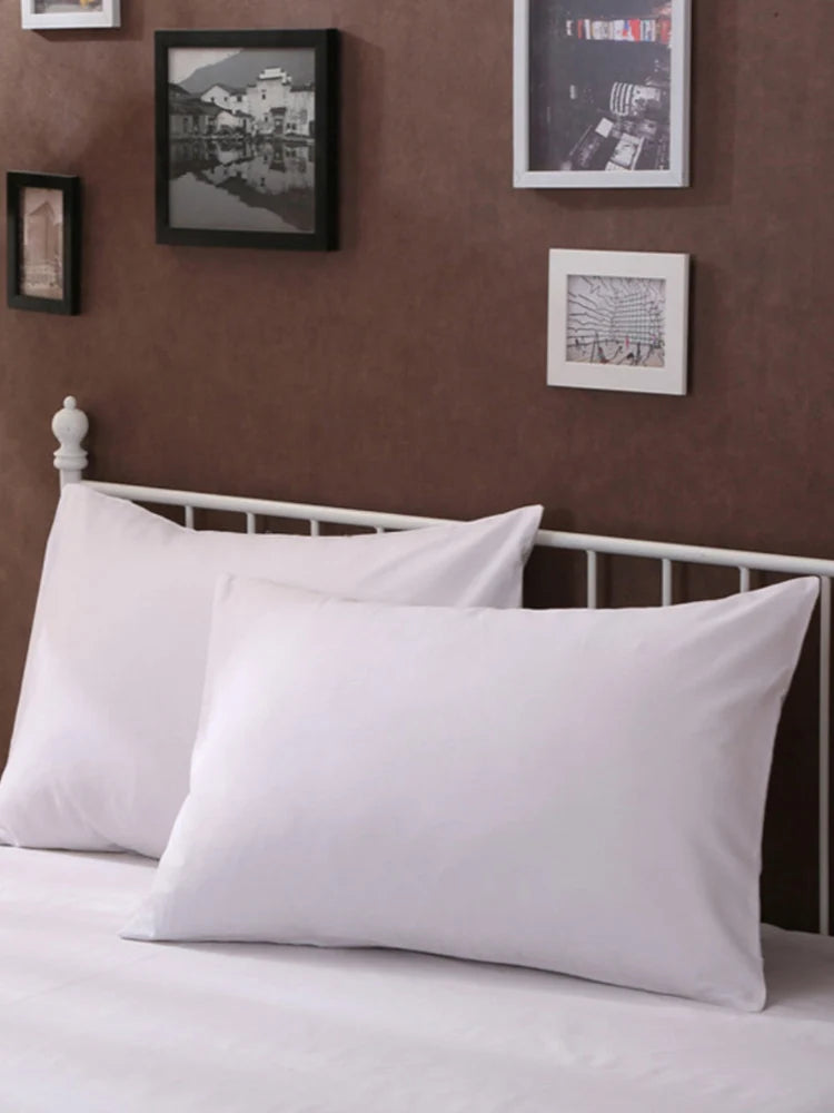 Solid White Rectangular Pillow Cover, 20x30in