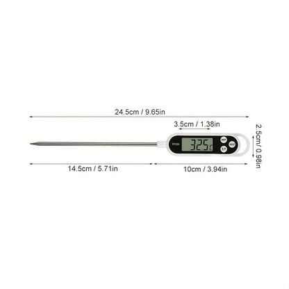 TP300 Probe Thermometer with 0.1°C Resolution, HOLD Function and 9.65 Inch Probe for Kitchen and BBQ