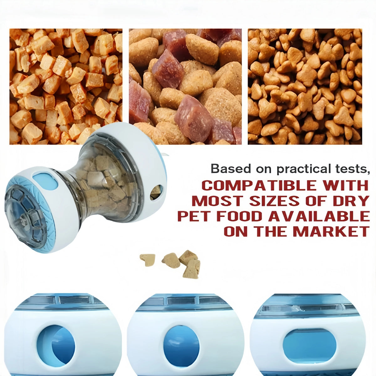 Interactive Dog Treat Dispenser Ball, Durable Puzzle Toy