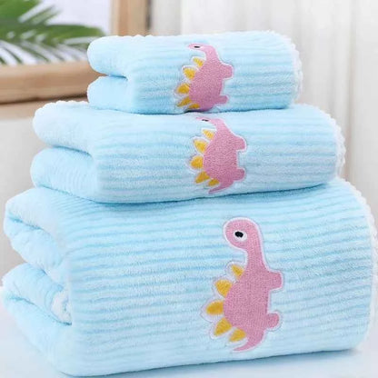 3 Animal-Patterned Towels, Coral Fleece Towel Set, Cute, Soft, Absorbent, Non-Shedding Face Towel, Household Adult Face Towel, Best Gift for Christmas, Halloween, Thanksgiving, New Year, Birthday Gift
