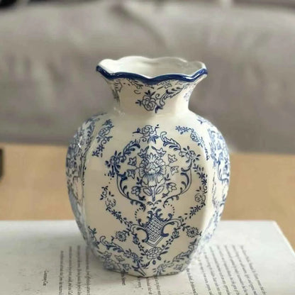 Chinese Ceramic Flower Vase Home Decor Plant Holder for Office Wedding Table