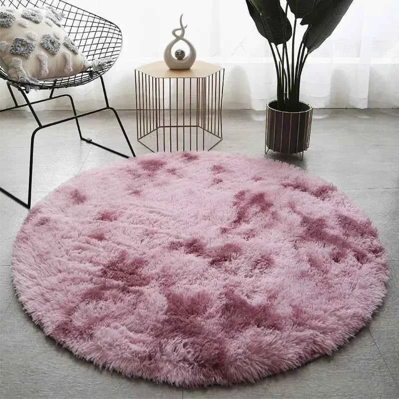 Ultra Soft Plush Round Rug Mat - Fluffy White Carpet for Living Room, Home Decor and Bedroomr, Bedroom and Kids Room