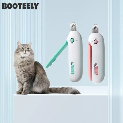 Adjustable Round-Hole Pusher Nail Scissors for Dogs & Cats