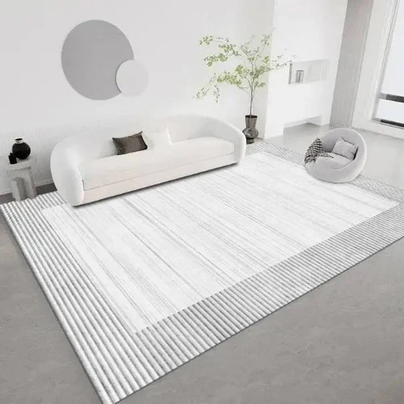 VIKAMA Light Luxury Modern Floor Carpet – Non-Slip Easy Care Large Rug for Living Room & Office
