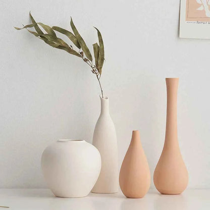 Plain Ceramic Vase  Arrangement Creative and Minimalist Nordic Ins Style Decoration Pottery Props for Home Photography Plain Vas