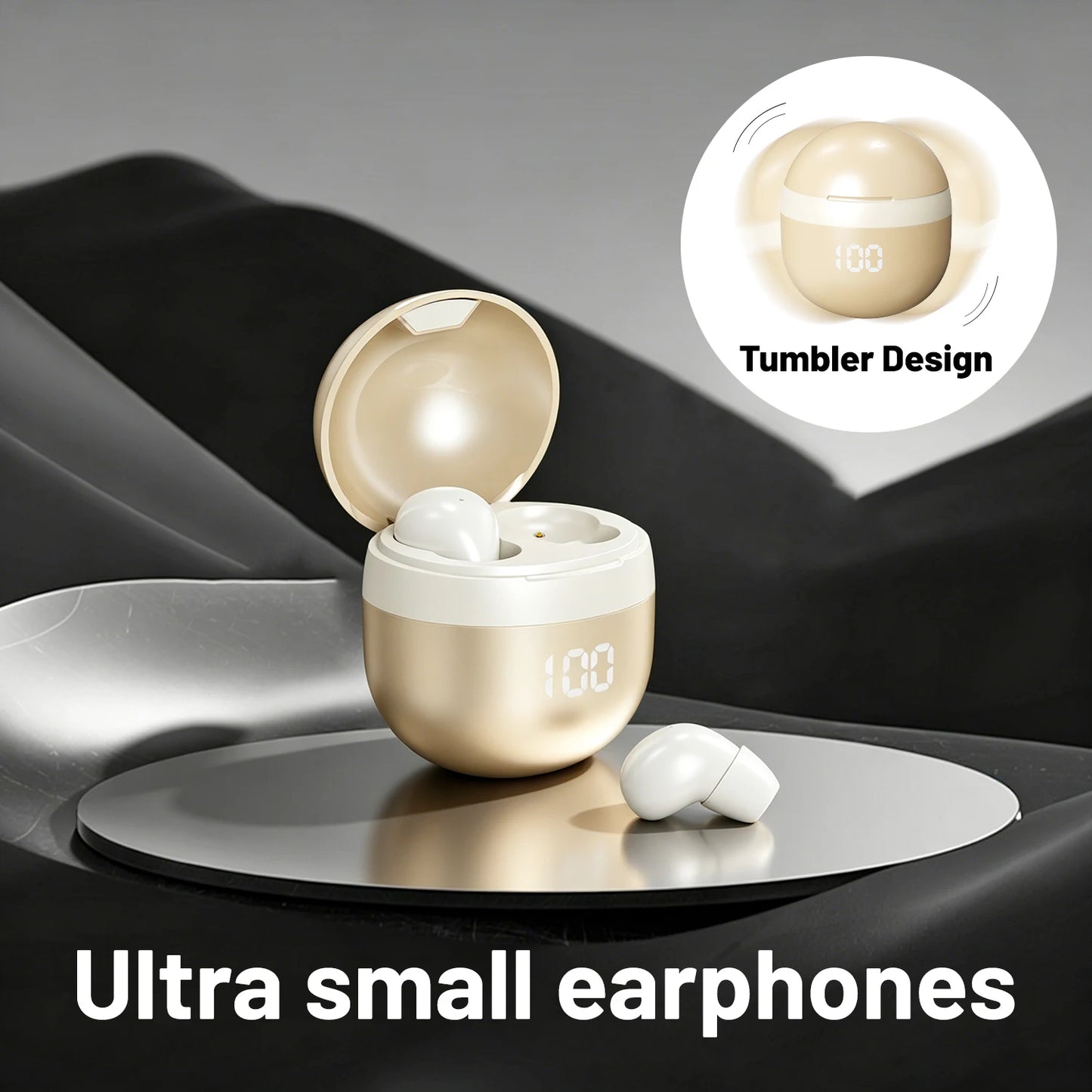 Small Wireless Bluetooth Headphones, Side Sleeping Not Pressing Ear And Sports Invisible In Ear Noise Cancelling Earphones, Low Latency, Long Battery Life HiFi Bass 6D sound effect Sleep Earbuds For Android IOS, Surprise Birt