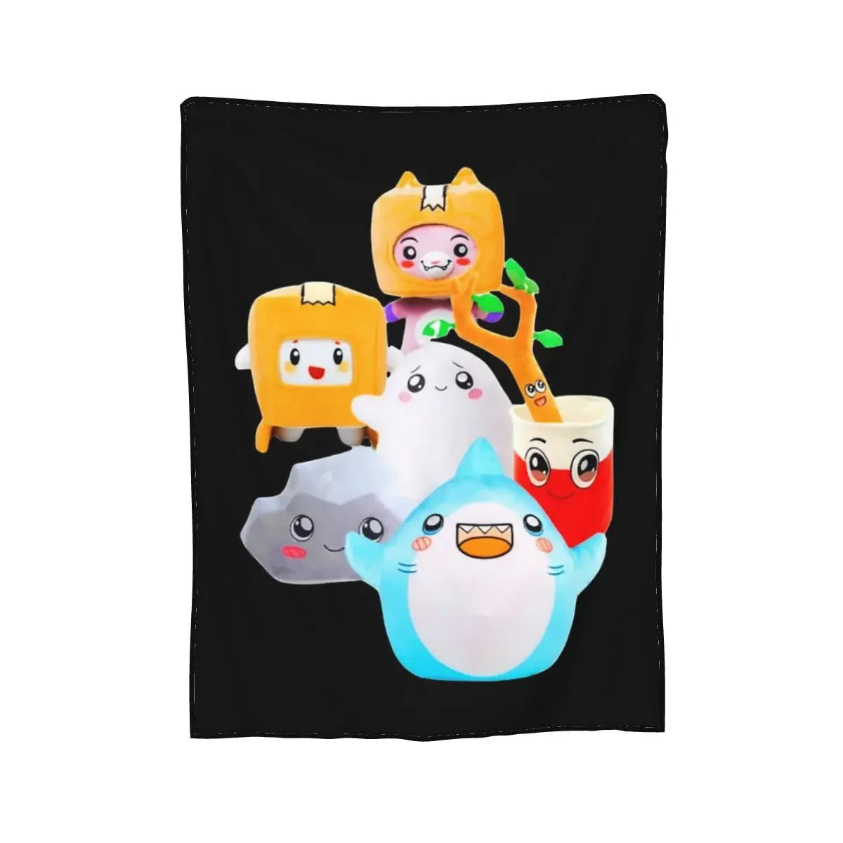 Rocky Lankybox Lanky Box Blankets Soft Warm Flannel Throw Blanket Cover for Bed Living room Picnic Travel Home Sofa