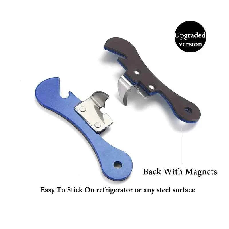 Stainless Steel Portable Bottle Jar Opener 4 Colors Kitchen Gadget Easy Multi-function Can Opener Safety Side Cut Manual Tools
