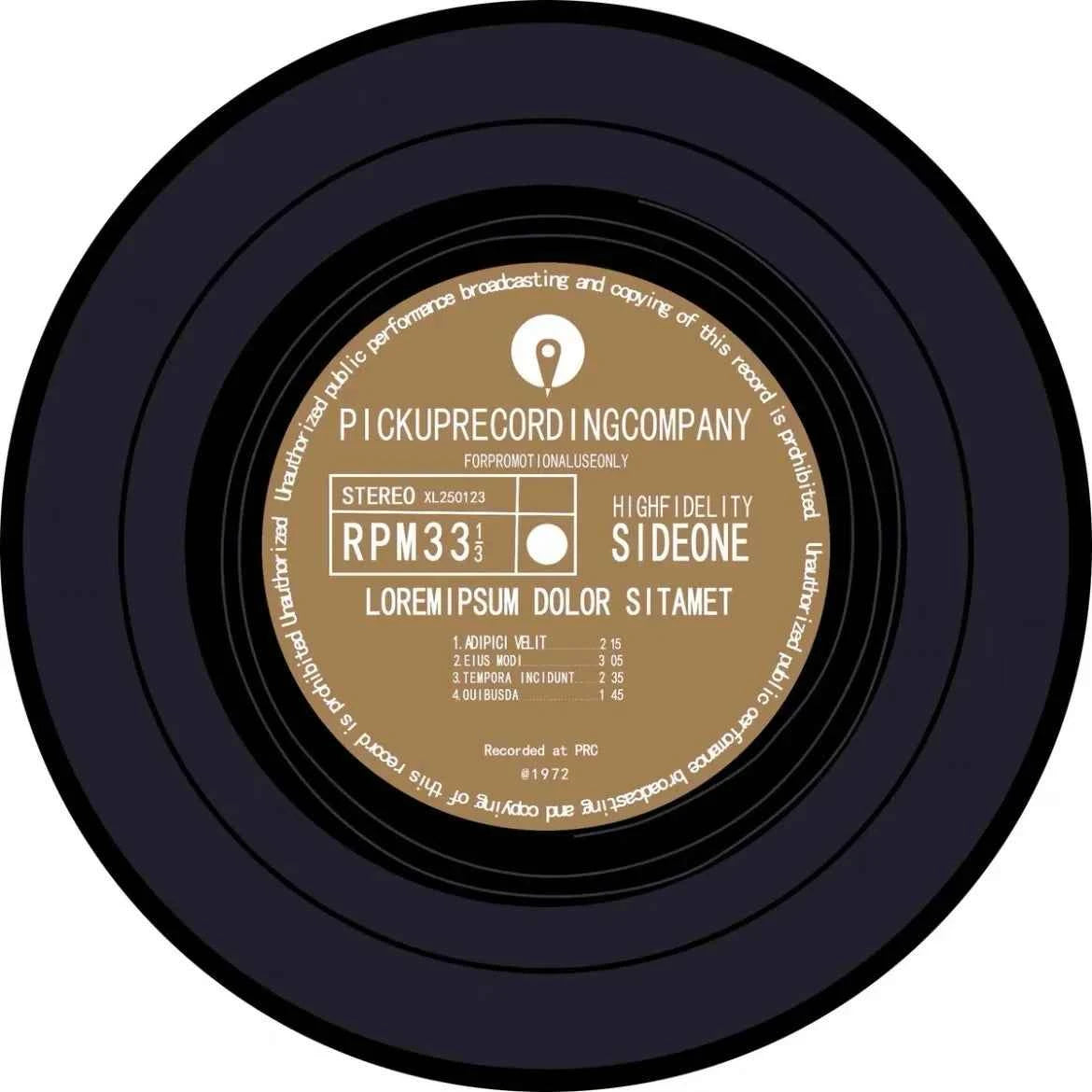 VIKAMA Record Music Cd Carpet Round Game Chair Floor Mat Room Decorated Living Room Lounge Large Area Non-Slip Carpet