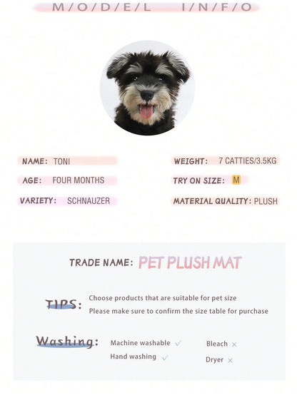 Washable Plush Pet Crate Bed — Anti-Slip Mat for Dogs & Cats, All Sizes