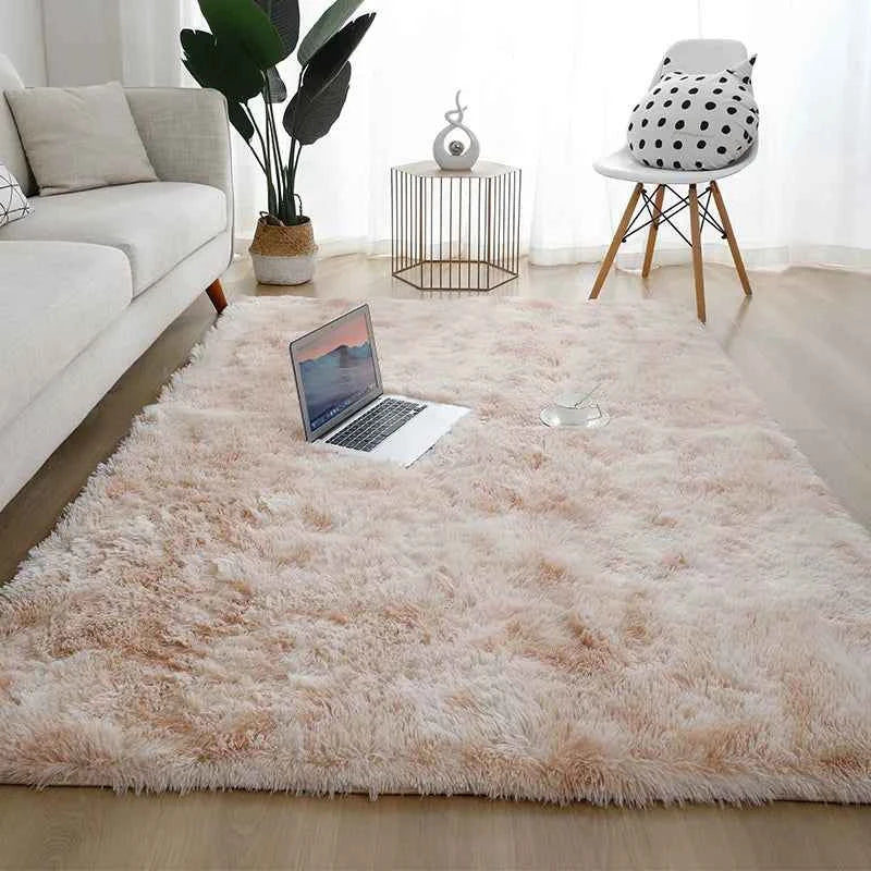 Machine Washable Upgrade Rugs for Bedroom, Grey, Fluffy Shaggy Soft Area Rug, Gray Non-Slip Indoor Floor Carpet for everywhere