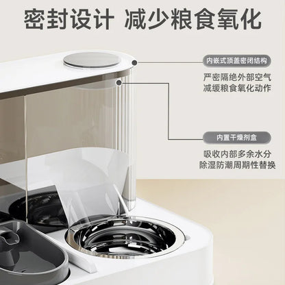 2-in-1 Automatic Pet Feeder & Water Dispenser