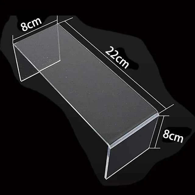 U Shape Acrylic Display Riser Stand, Clear Jewelry Display Riser Shelf Showcase For Dessert Cupcake Shoes Anime Figure Display
