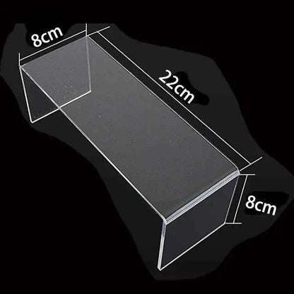 U Shape Acrylic Display Riser Stand, Clear Jewelry Display Riser Shelf Showcase For Dessert Cupcake Shoes Anime Figure Display
