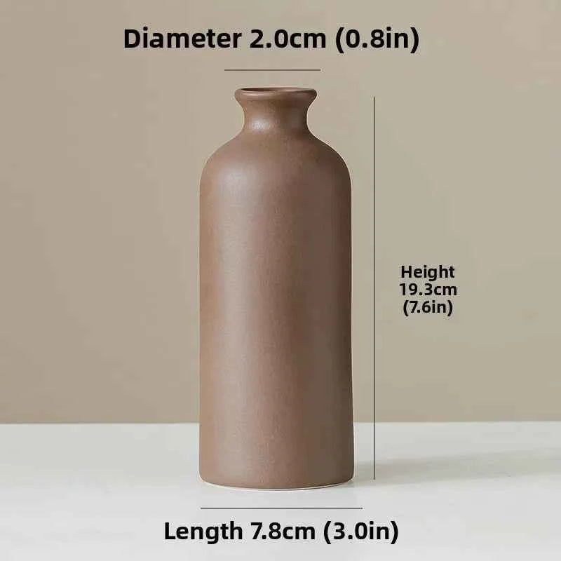 Ceramic Vase White Flower Pot Nordic Decorative Vase Dry Flower Vases for Home Living Room Desktop Decor ваза для цветов