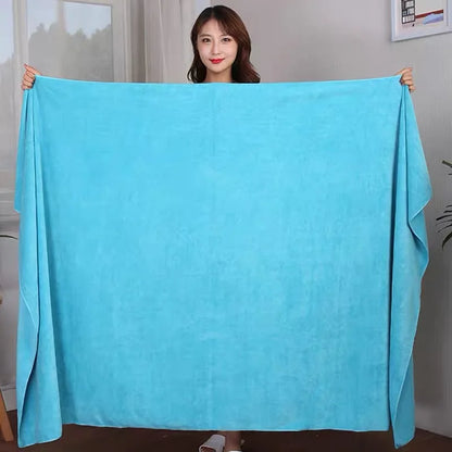 Ultra absorbent ultra-fine fiber bath towel, soft and fast drying, oversized