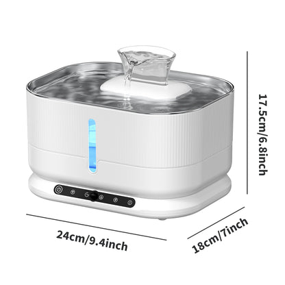 Cordless Cat Water Fountain, 3.5L Rechargeable