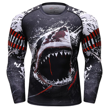 Cody Lundin Designer Men Cool Sports Shirts Jiu jitsu gi Rashguard Upf 50+ Cycling Running Tops Tattoo Compression Gym T-shirts