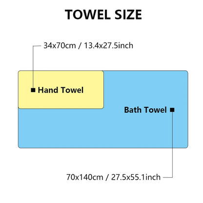100% Cotton Waffle Bath Towels | Quick-Dry Absorbent Towel Set for Home & Hotel
