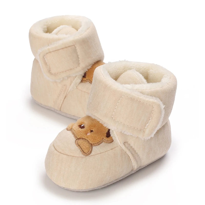 Cartoon Cotton Winter Boots, Soft Sole