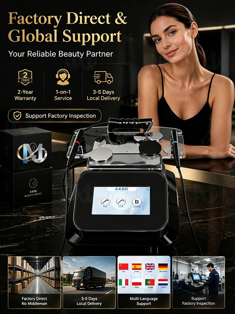 448KHz RF Device, Multi-Handle EMS Beauty System