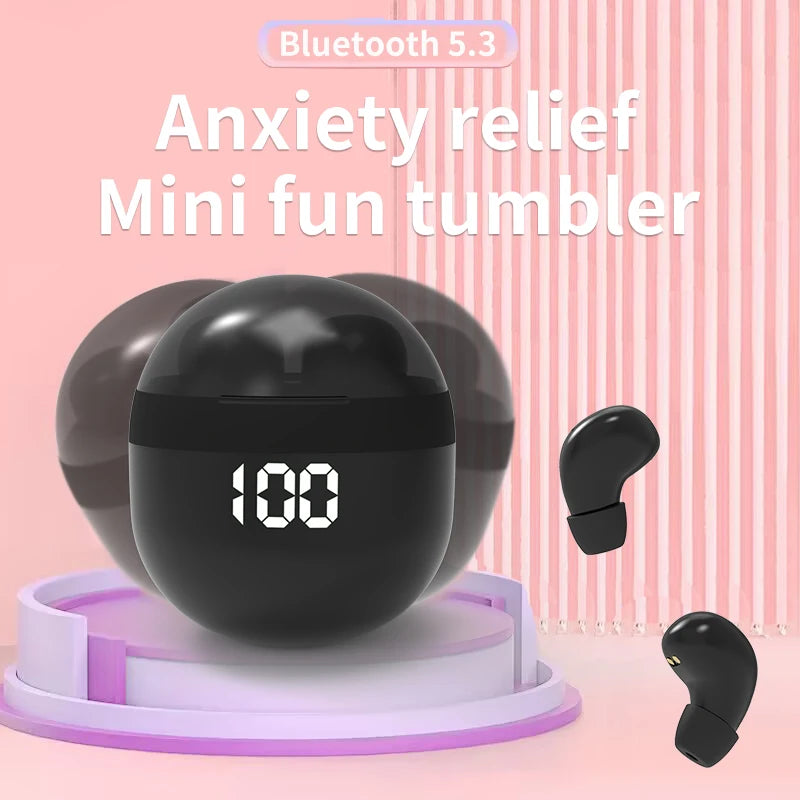 Mini Wireless Sleep Earbuds — Bluetooth 5.3, Heavy Bass, IPX7 Waterproof