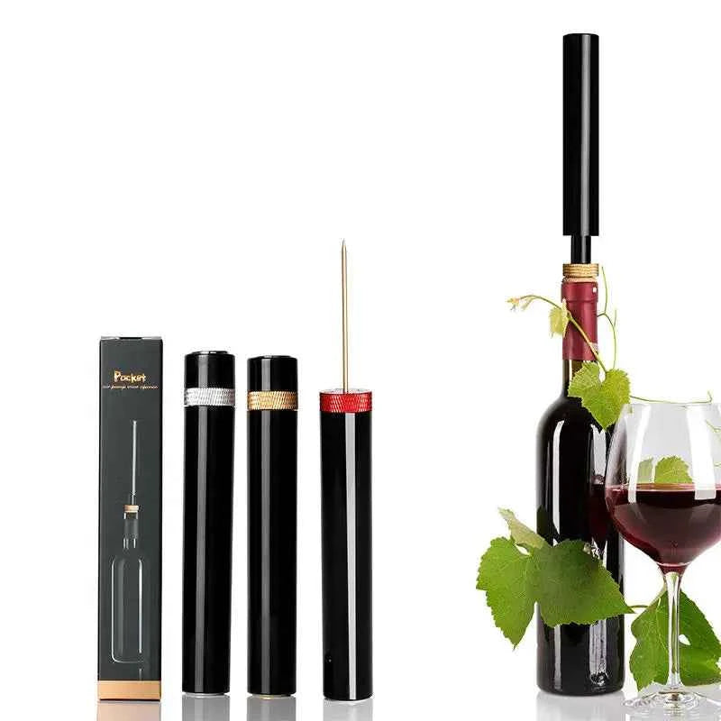 Wine Opener Air Pump Wine Bottle Opener Stainless Steel Pin Cork Remover Air Pressure Corkscrew Kitchen Tools Bar Accessory