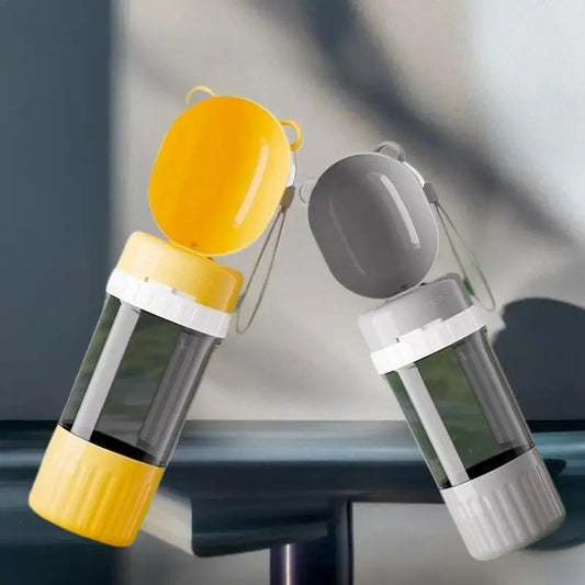 Dog Portable Water Bowl Portable Food Grade Material Dog Cat Travel Pet Water Cup Bottle With Food Dispenser Pet Dog Supplies