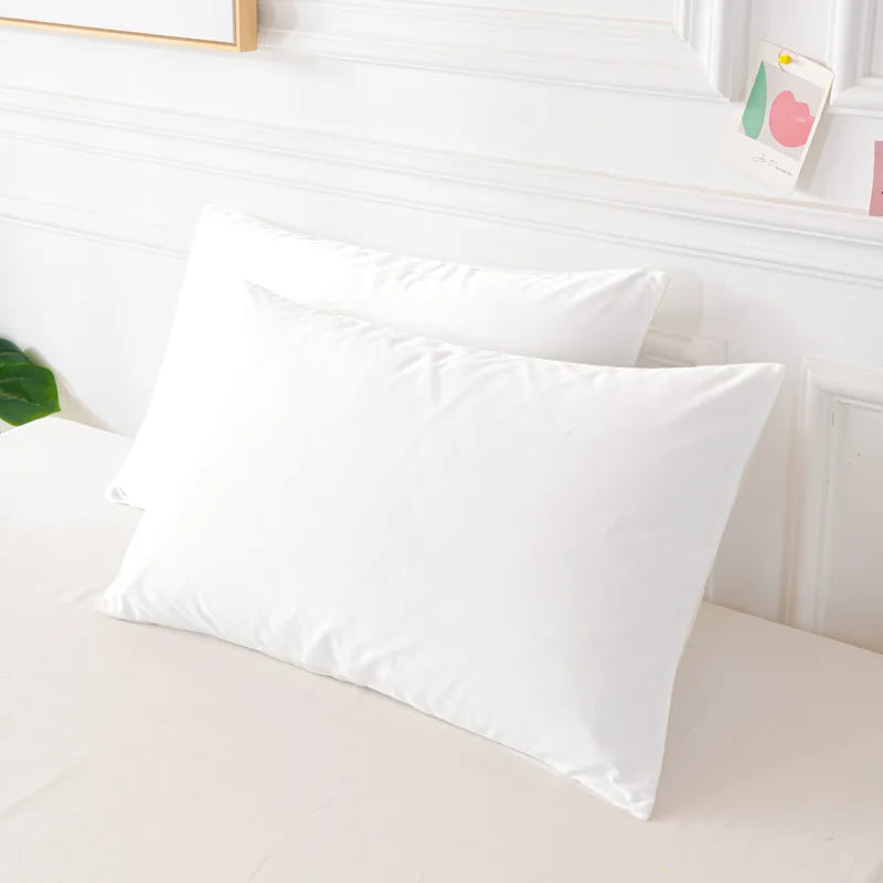 Solid White Rectangular Pillow Cover, 20x30in