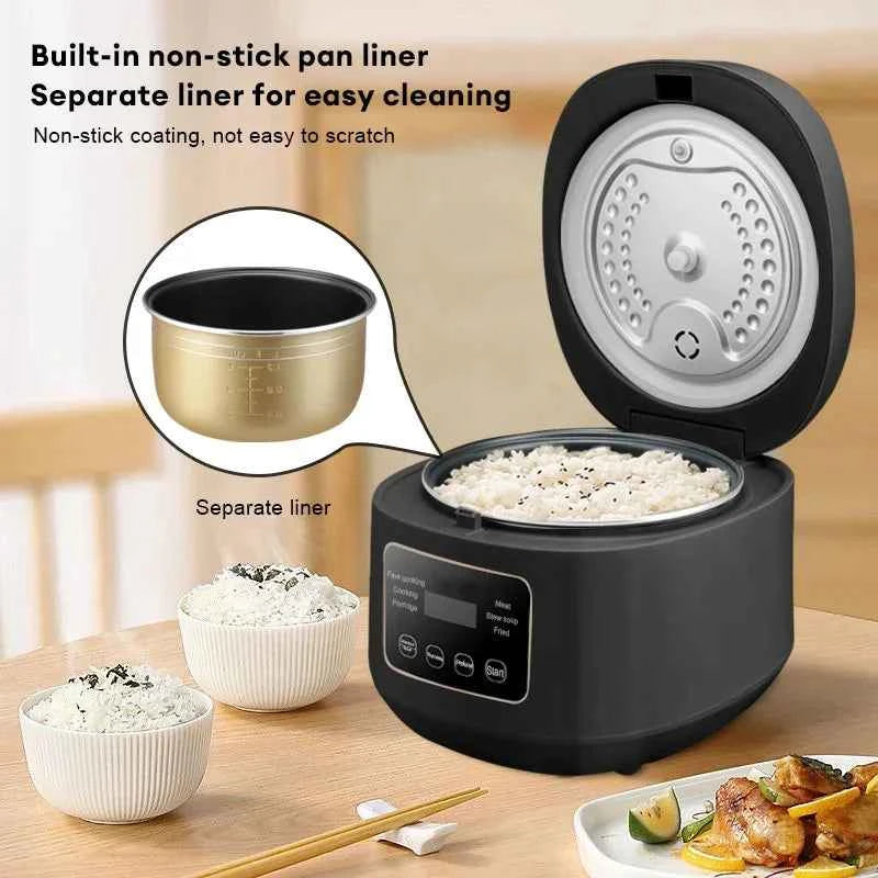 Electric Rice Cooker Household Smart Multifunction Rice Cooking Machine Non-stick Liner For Food Warmer 3L Automatic Rice Cooke