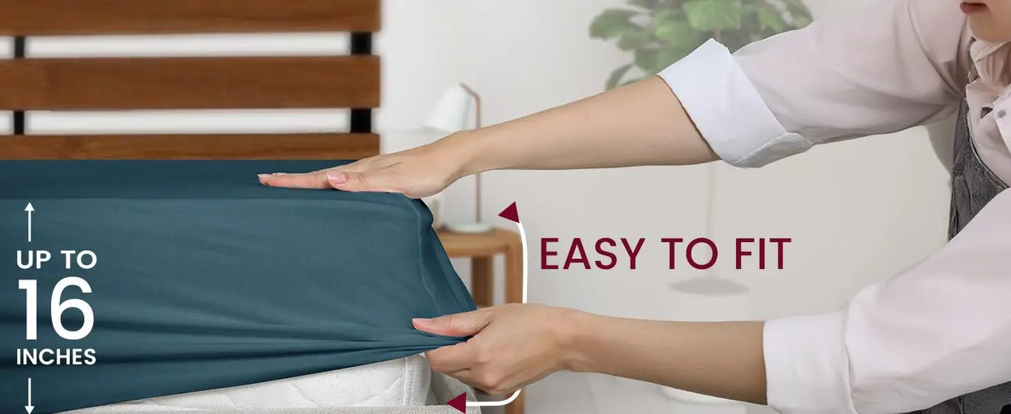 Brushed Microfiber Fitted Sheet, Deep Pocket, Wrinkle-Free