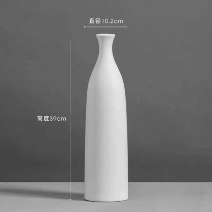 Black and White Ceramic Vase Decoration Modern Creative Simple Flower Arrangement Table Living Room Home Soft Decoration