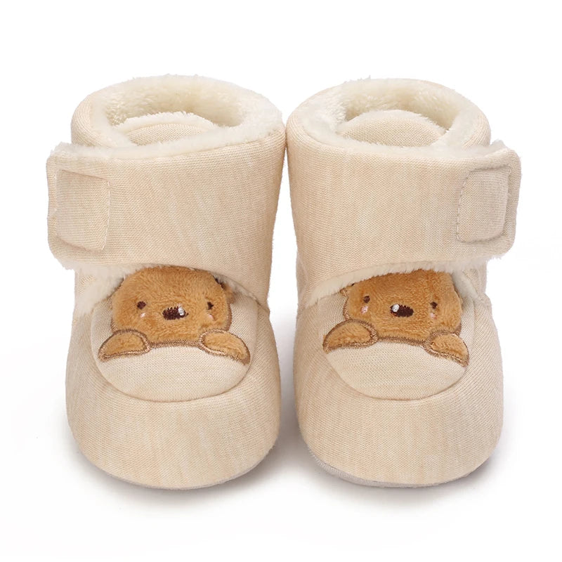 Cartoon Cotton Winter Boots, Soft Sole