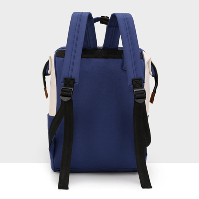 Large Capacity Canvas Diaper Bag, Thermal Insulation