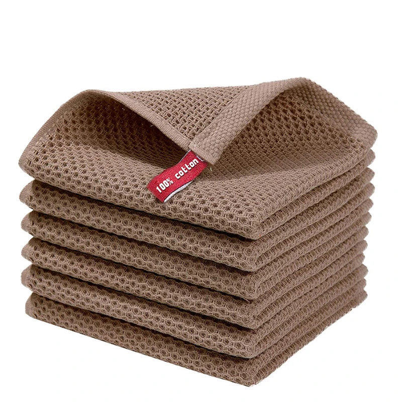 Honeycomb Cotton Kitchen Dishcloth, 5-Pack