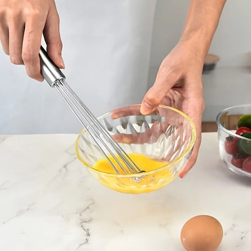 1PC Stainless Steel Ball Whisk Kitchen Whisk Wire Egg Whisk for Cooking Blending Whisking Beating Stirring Egg Baking Tool