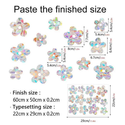 29 Stylels Rainbow Maker Sun Catcher Wall Stickers Cat Bird Star Mushroom Moon Sun DIY Window Glass Electrostatic Prisms Sticker