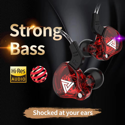 QKZ AK6 Copper Driver HiFi Wired Earphones